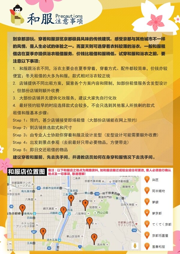 和服注意事項(xiàng)