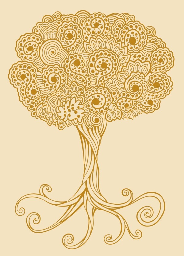 歐美花紋2033矢量EPS