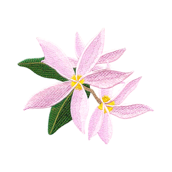 繡花植物花朵免費素材