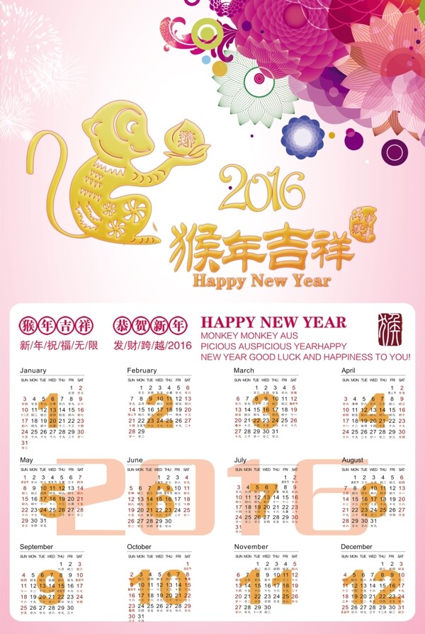 猴年日歷