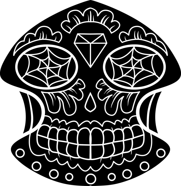 糖頭骨矢量元素