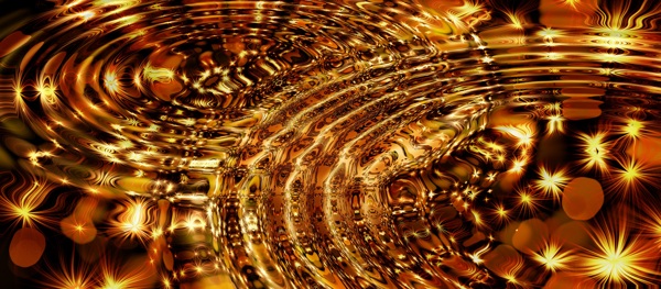 金色水波纹背景