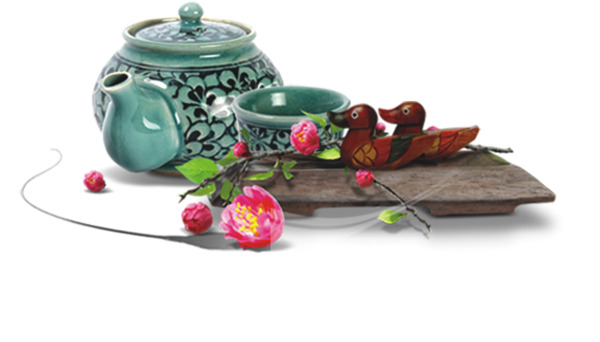 清新淡綠色花紋茶杯產(chǎn)品實物