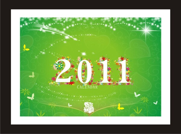 2011新年元旦矢量圖片