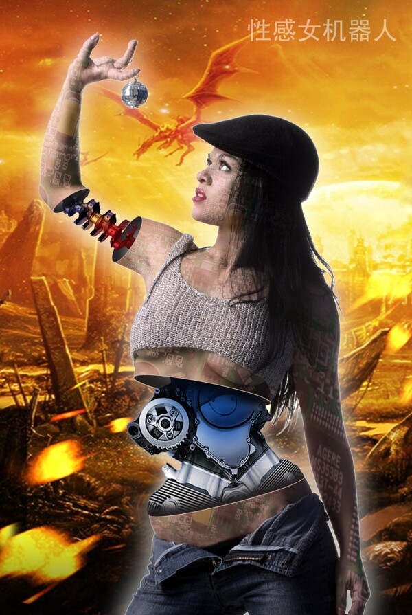 性感女机器人图片