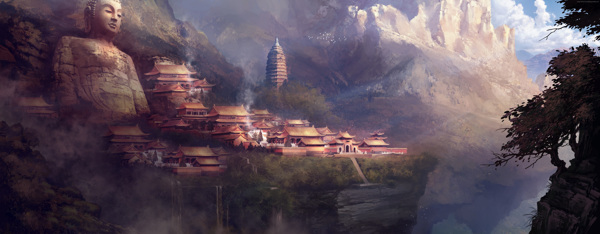 梁山大佛風(fēng)景圖片