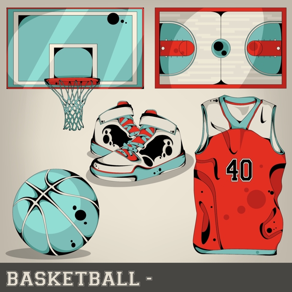 篮球运动的设计元素