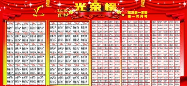 光榮榜排行榜榮譽(yù)榜