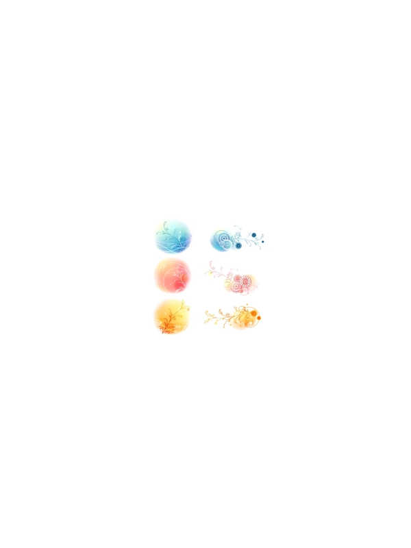 韓式花紋線條背景