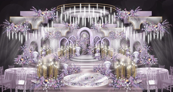 紫色欧式婚礼