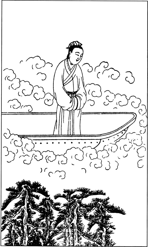 古版畫(huà)教化類(lèi)人物畫(huà)矢量EPS格式0474