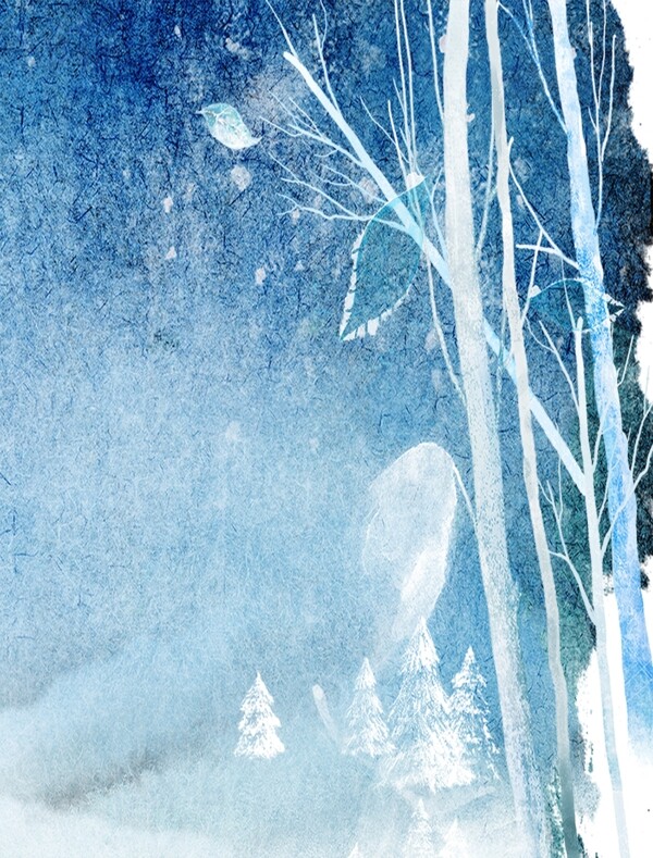 冰天雪地裝飾圖