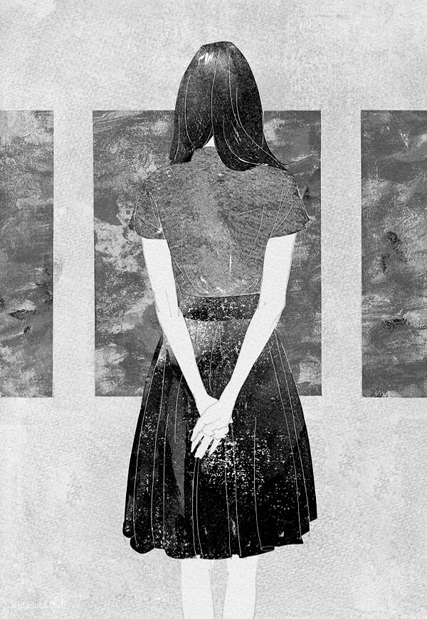 位圖藝術(shù)效果手繪人物女人免費素材