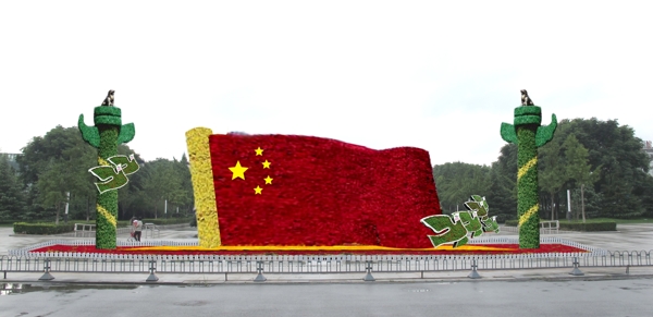 綠化設(shè)計環(huán)境設(shè)計花壇綠雕圖片