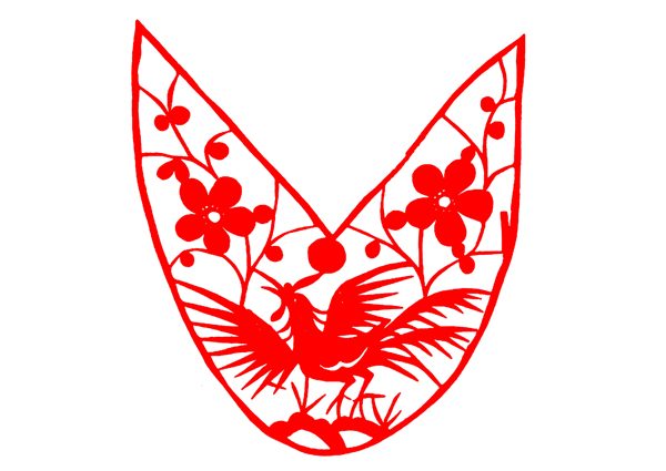 花鳥窗花剪紙民間美術(shù)0091