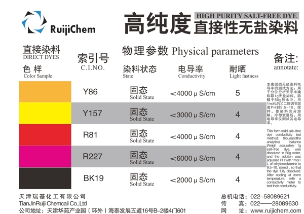 無鹽染料宣傳單頁DM圖片