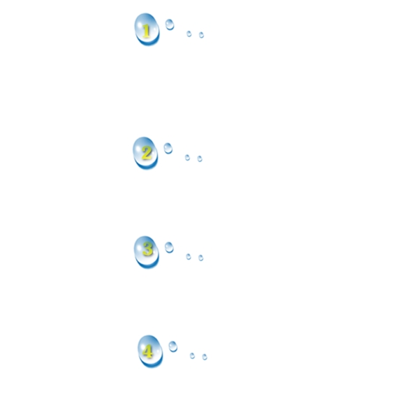 水滴數(shù)字數(shù)字符號