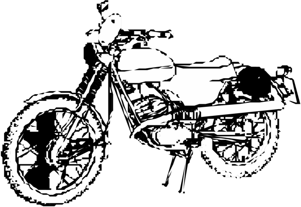 摩托車矢量素材EPS格式0044