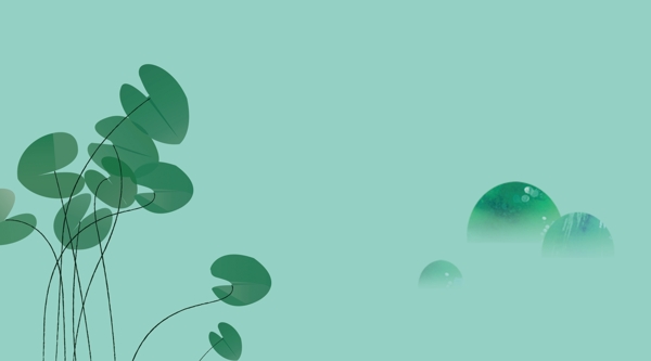 清新夏日荷葉小滿節(jié)氣背景素材
