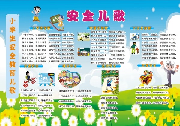 小學(xué)生安全兒歌小報(bào)