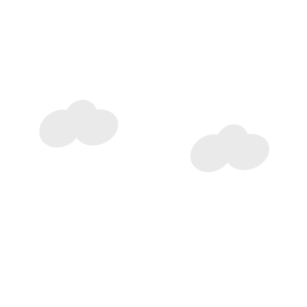 2片白色云朵