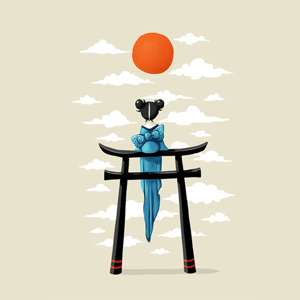 位圖插畫時尚插畫藝術(shù)效果手繪免費素材