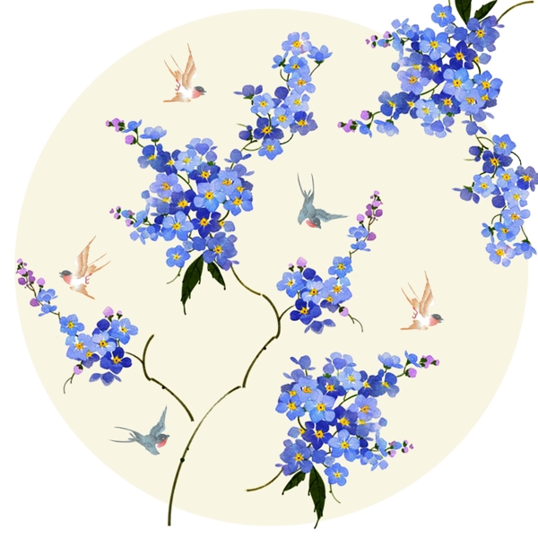 手繪花