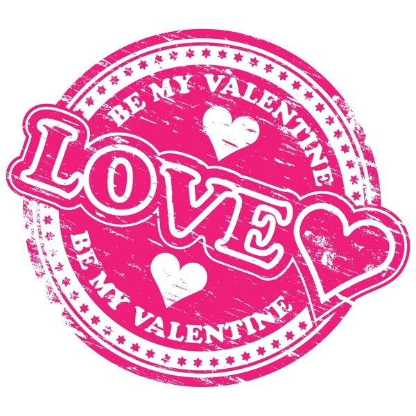 LOVE徽章矢量圖下載