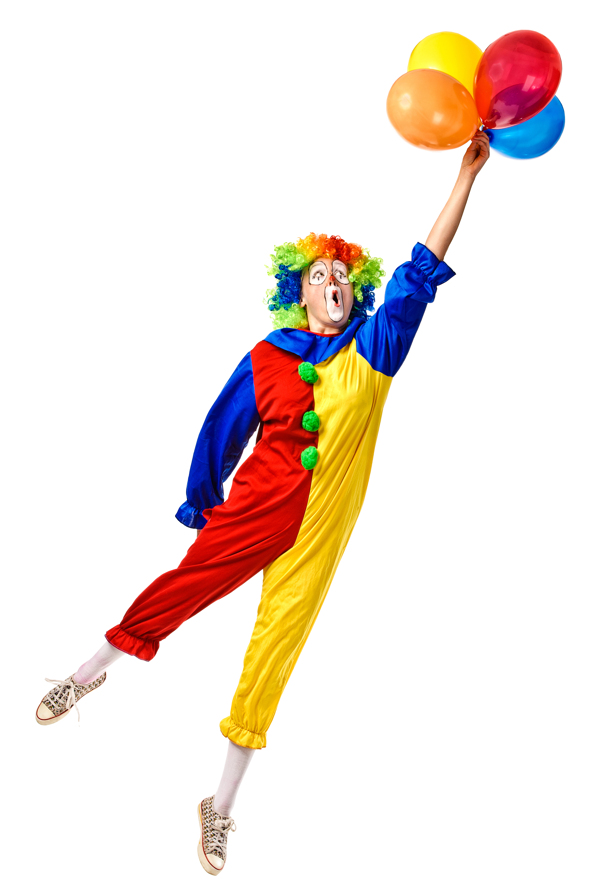 小丑与气球图片