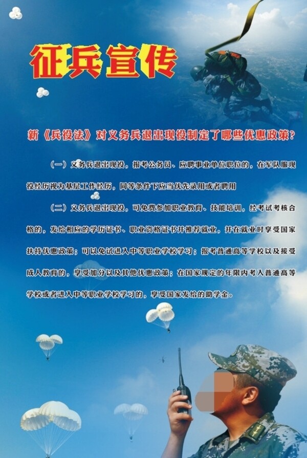 征兵宣傳海報(bào)圖片