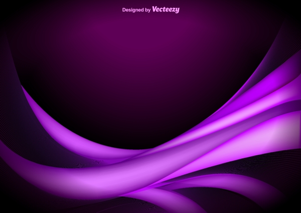 紫色抽象波矢量