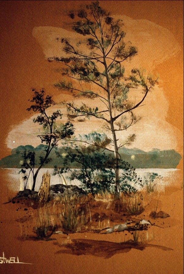 風景油畫西洋美術(shù)0112