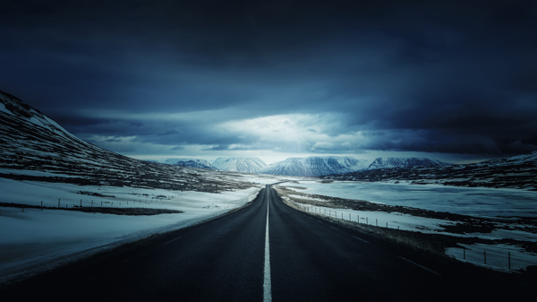 冰岛的环路4K风景