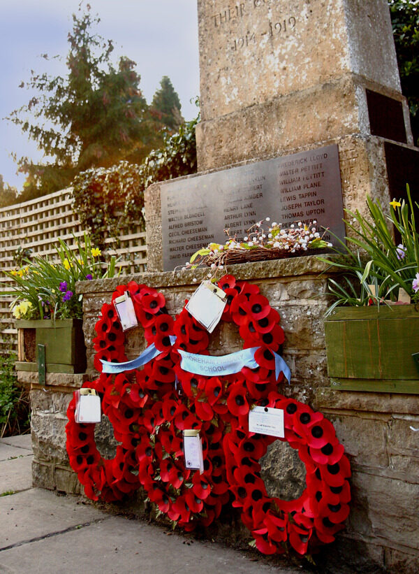 在英国的战争纪念馆的罂粟花