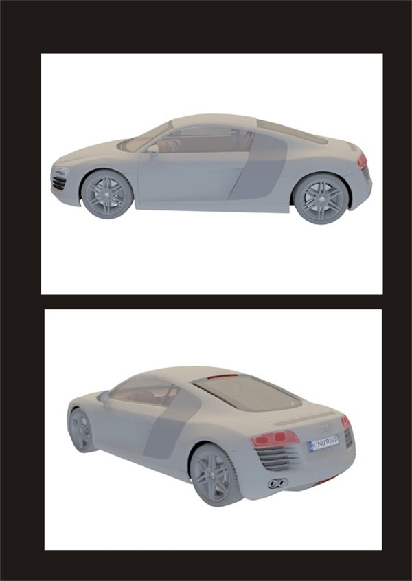 奧迪跑車3d模型