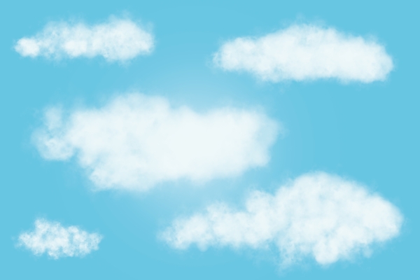 云素材云朵手绘