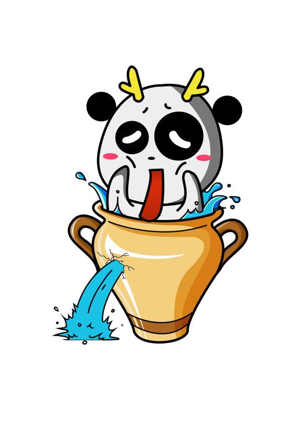 水瓶座萌龙图片
