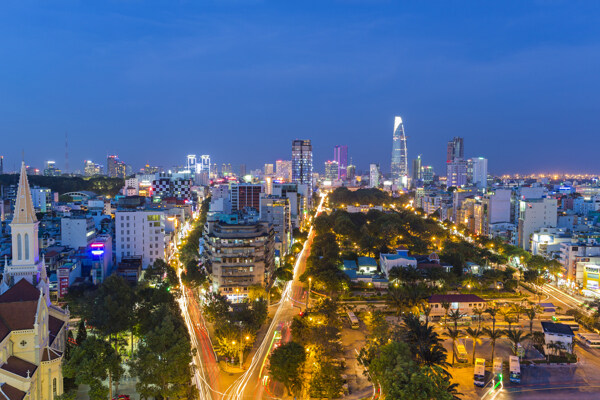 夜景下的城市