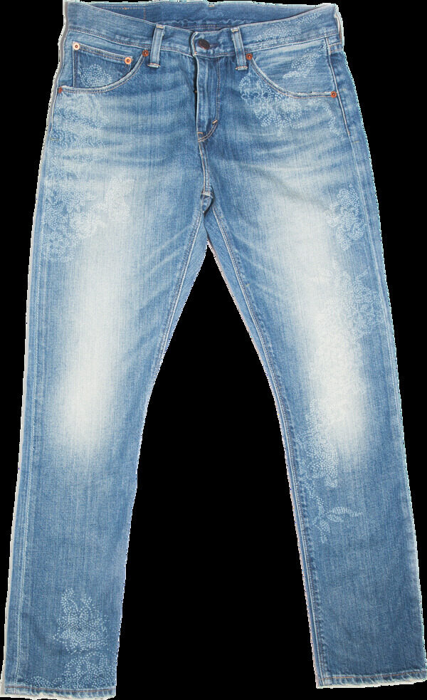 蓝色牛仔裤子免抠png透明图层素材