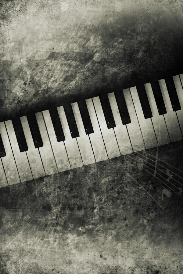 线普复古钢琴图片