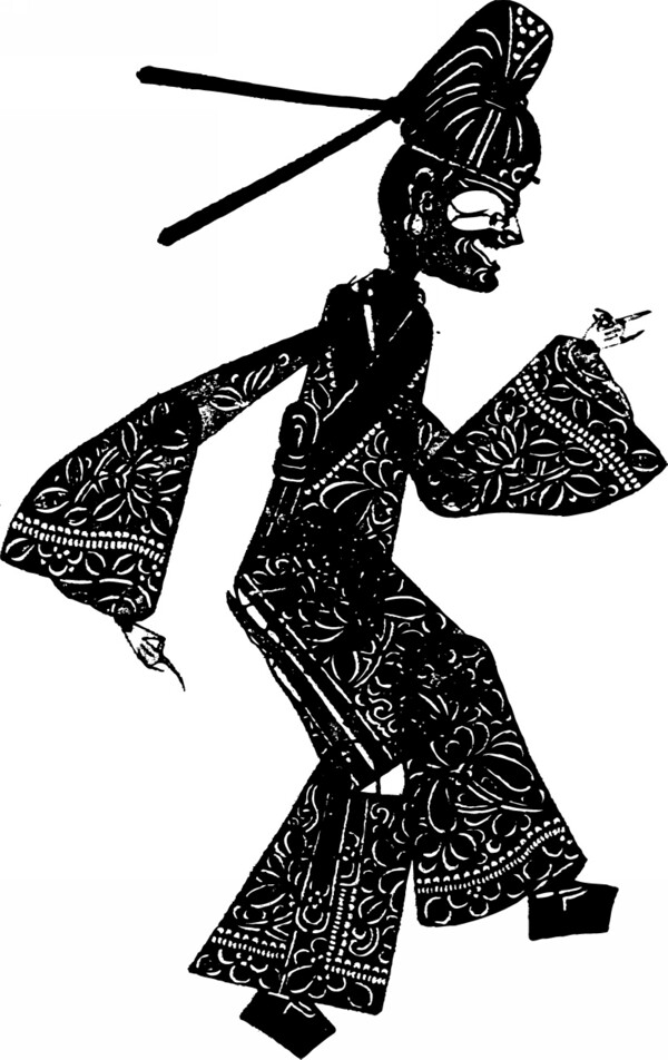 側(cè)面跑皮影