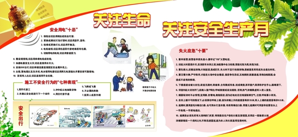 安全生產(chǎn)月展板
