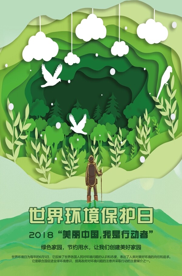 世界环境保护日宣传海报