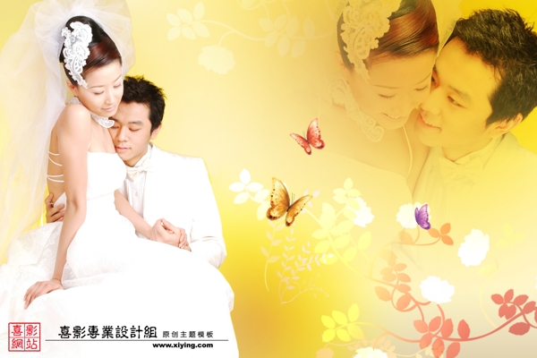 溫馨浪漫婚紗模板