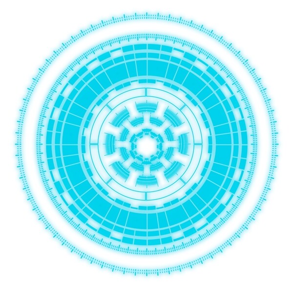 藍(lán)色科技光環(huán)可商用元素
