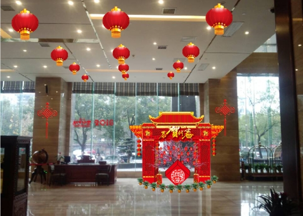 春節(jié)布置效果圖