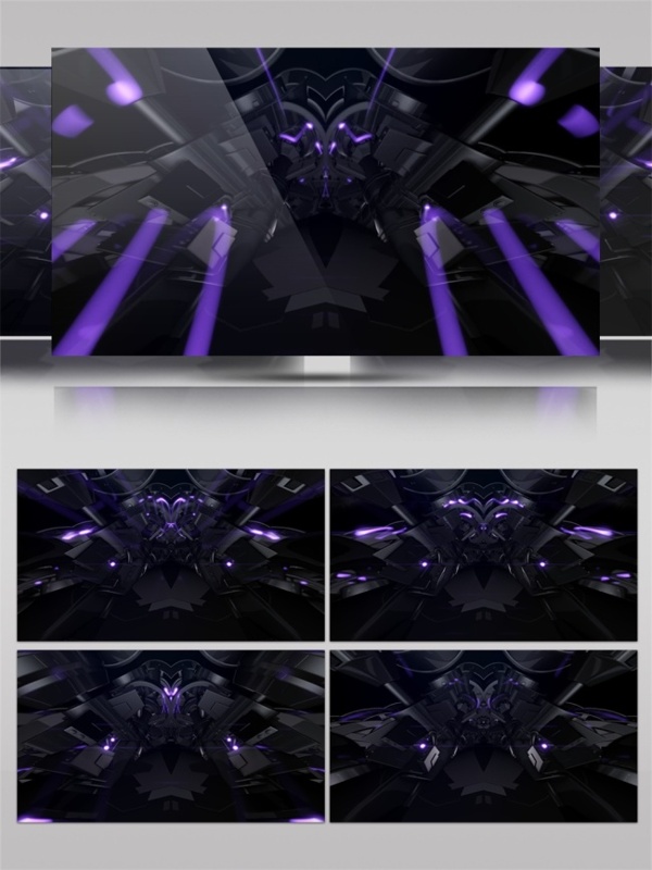 紫色幻影光束动态视频素材