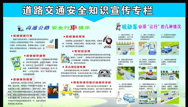 交通安全知識宣傳欄圖片
