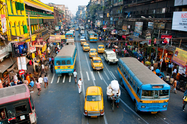 印度繁华的城市图片