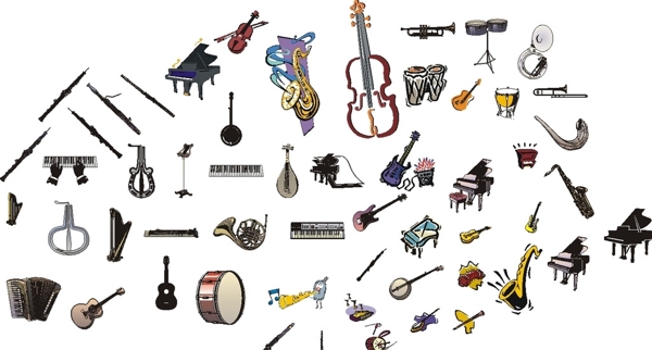 音乐素材及乐器图片